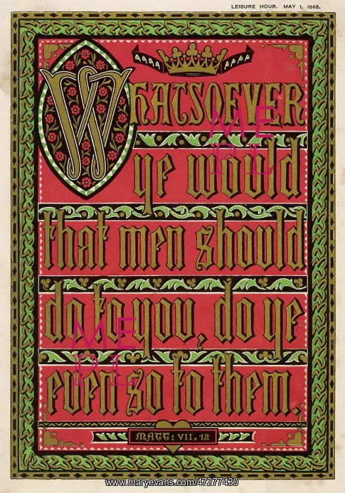 : Matthew VII:12 : Matthew VII:12