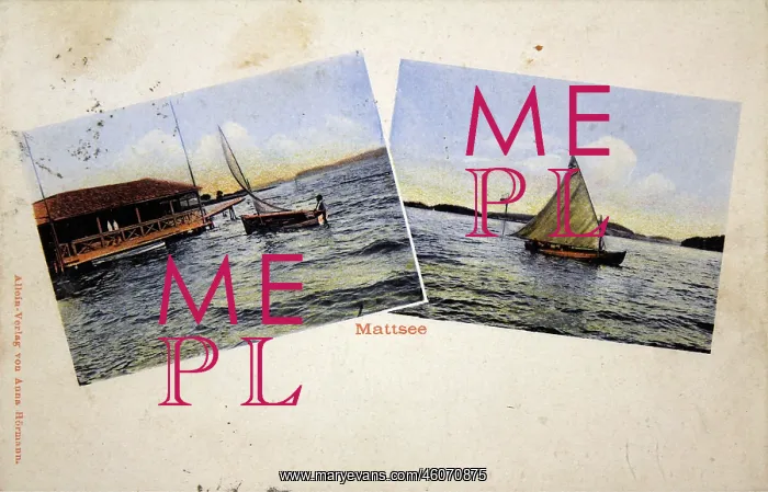 : Mattsee. With two lake views. 1908. Photochrom : Mattsee. With two lake views. 1908. Photochrom