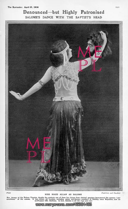: Maud Allan as Salome : Maud Allan as Salome