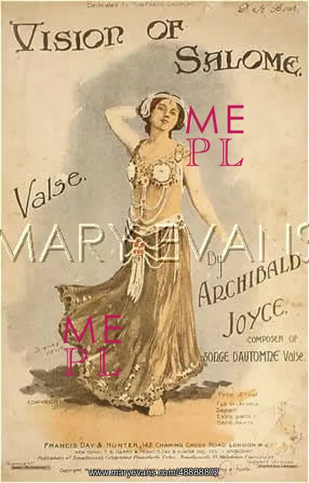 : Maud Allan as Salome, music sheet : Maud Allan as Salome, music sheet