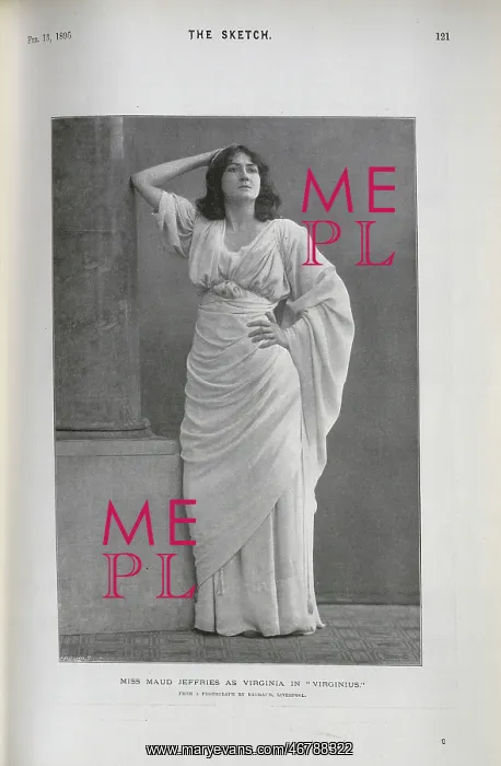 : Maud Jeffries, actress, as Virginia in Virginius : Maud Jeffries, actress, as Virginia in Virginius