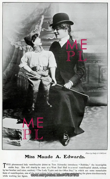 : Maude Edwards ventriloquist : Maude Edwards ventriloquist