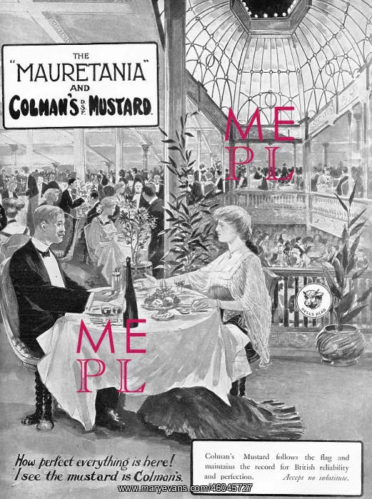 : The Mauretania and Colman's Mustard 1907 : The Mauretania and Colman's Mustard 1907
