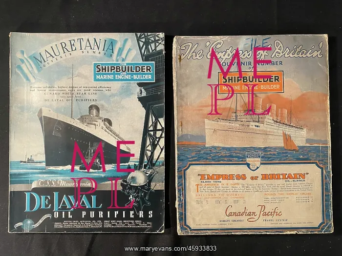: Mauretania and Empress of Britain - Shipbuilder magazines : Mauretania and Empress of Britain - Shipbuilder magazines