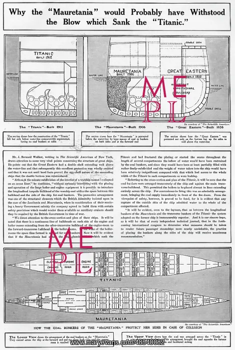 : Why the Mauretania would have withstood the blow : Why the Mauretania would have withstood the blow