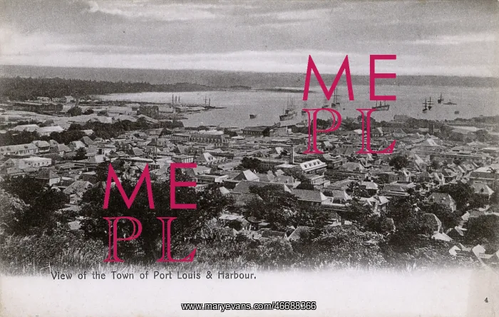 : Mauritius - Port Louis - Panoramic View of Town & Harbour : Mauritius - Port Louis - Panoramic View of Town & Harbour
