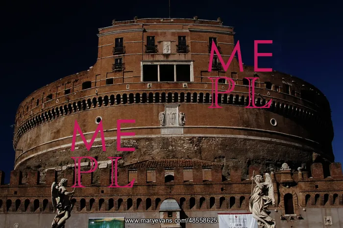 : Mausoleum of Emperor Hadrian or Castle Sant'Angelo. Rome : Mausoleum of Emperor Hadrian or Castle Sant'Angelo. Rome