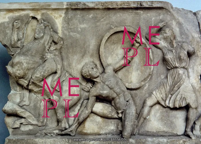 : Mausoleum at Halicarnassus. Combat with the Amazons : Mausoleum at Halicarnassus. Combat with the Amazons