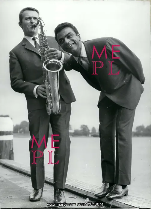 : Max Greger, band leader, and Johnny Mathis, singer : Max Greger, band leader, and Johnny Mathis, singer