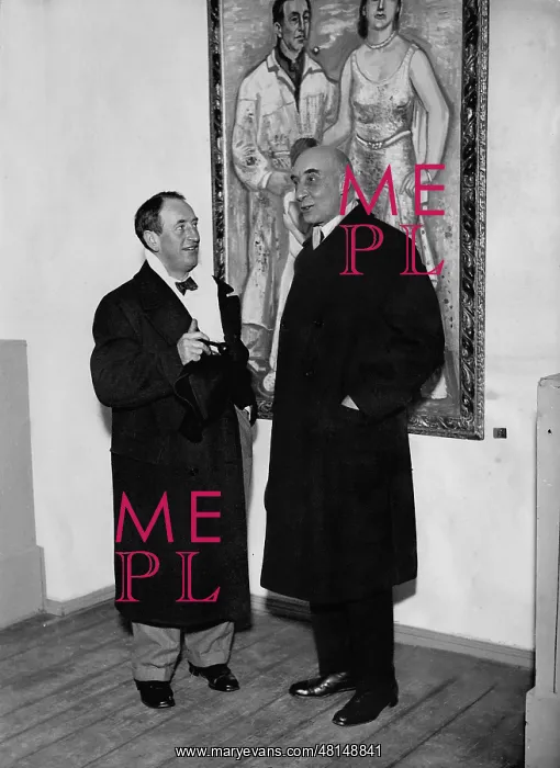 : Max Pechstein with Ludwig Justi, 1931 : Max Pechstein with Ludwig Justi, 1931
