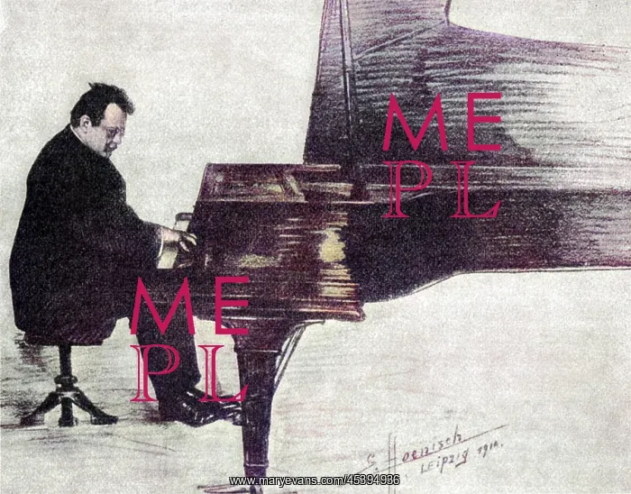 : MAX REGER AT THE PIANO : MAX REGER AT THE PIANO