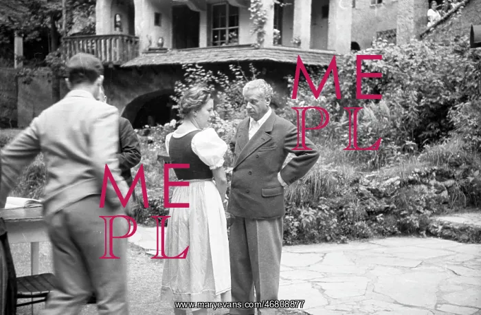 : Max Reinhardt with Paula Wessely 1936 : Max Reinhardt with Paula Wessely 1936