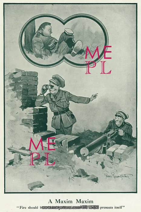 : A Maxim Maxim, by Bruce Bairnsfather : A Maxim Maxim, by Bruce Bairnsfather