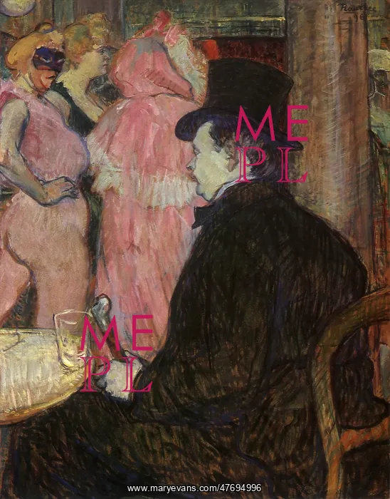 : Maxime Dethomas, by Toulouse-Lautrec : Maxime Dethomas, by Toulouse-Lautrec