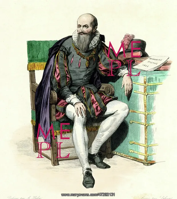  : Sully. Maximilien de Bethune (1560 - 1641), duc de Sully French protestant statesman