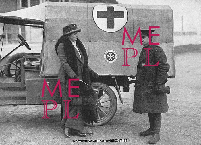 : Maxine Elliott helping in Belgium, WW1 : Maxine Elliott helping in Belgium, WW1