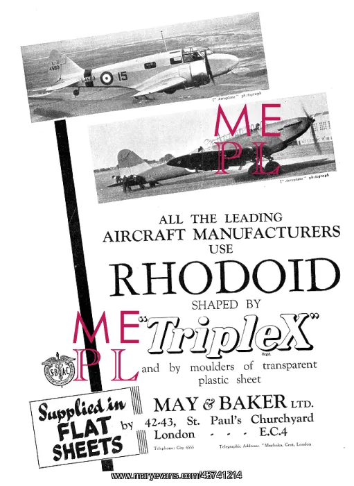 : May & Baker Rhodoid Acetate Tranparencies : May & Baker Rhodoid Acetate Tranparencies