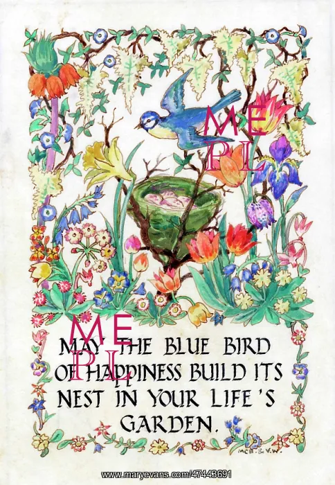  : May the Blue Bird Epigram