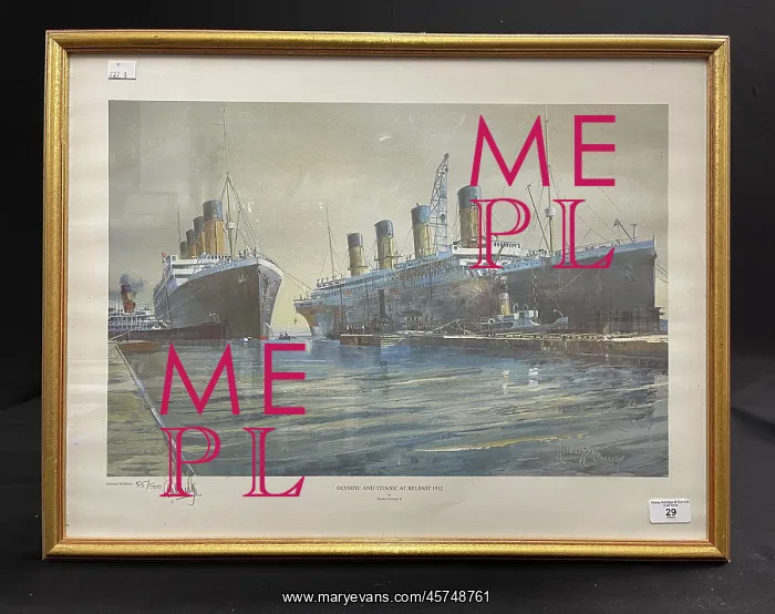 : May Collection, limited edition print, Olympic and Titanic : May Collection, limited edition print, Olympic and Titanic