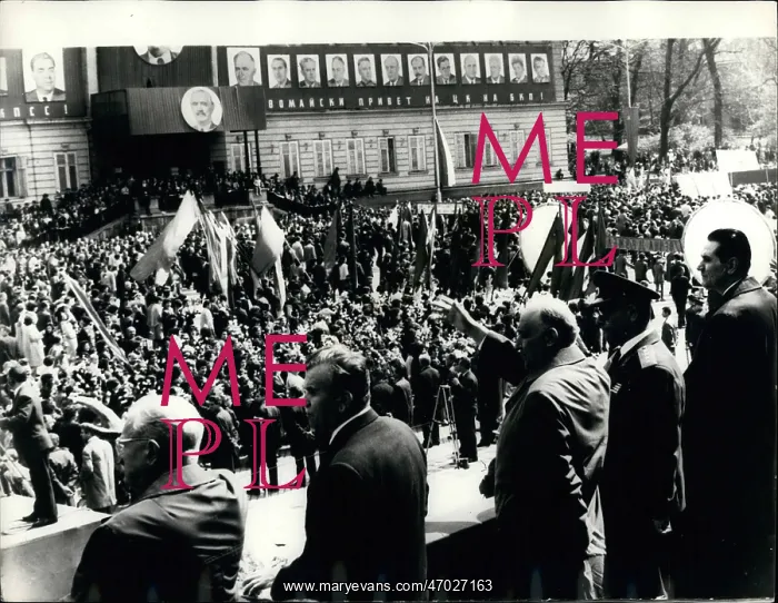 : May Day celebrations in Sofia, Bulgaria : May Day celebrations in Sofia, Bulgaria