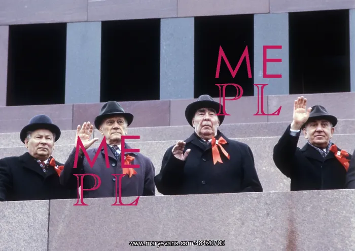 : May Day demonstartion in Moscow, 1982 : May Day demonstartion in Moscow, 1982