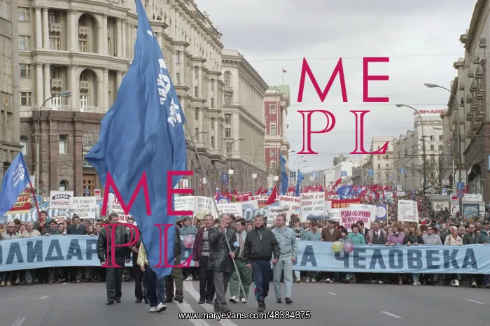 : May Day demonstration : May Day demonstration
