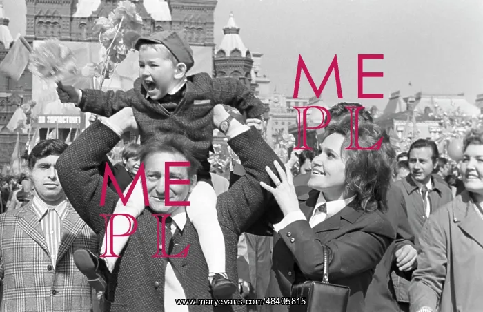 : May Day demonstration in Moscow, 1972 : May Day demonstration in Moscow, 1972