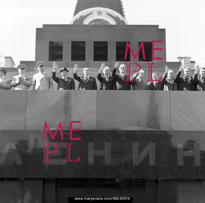 : May Day demonstration in Moscow, 1975 : May Day demonstration in Moscow, 1975