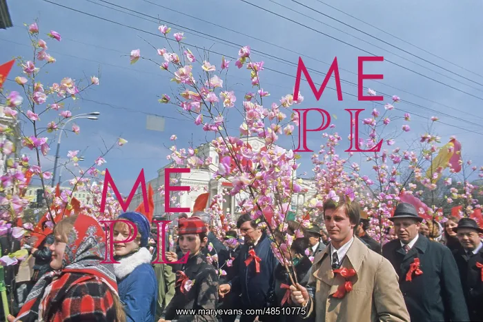 : May Day demonstration in Moscow, 1976 : May Day demonstration in Moscow, 1976