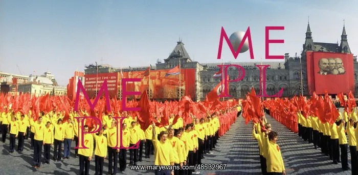 : May Day demonstration in Moscow, 1977 : May Day demonstration in Moscow, 1977