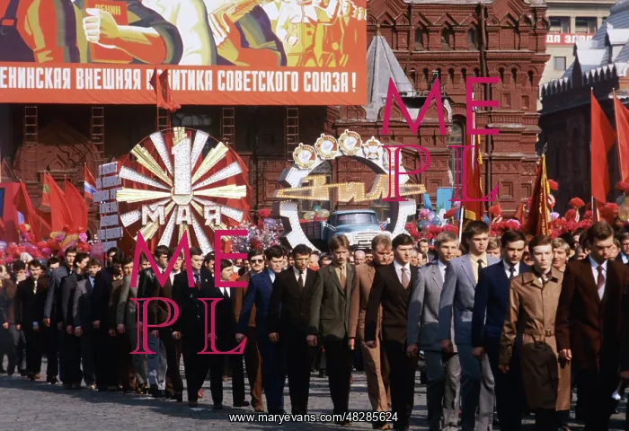 : May Day demonstration in Moscow, 1984 : May Day demonstration in Moscow, 1984