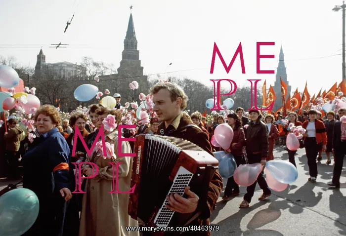 : May Day demonstration in Moscow, 1984 : May Day demonstration in Moscow, 1984