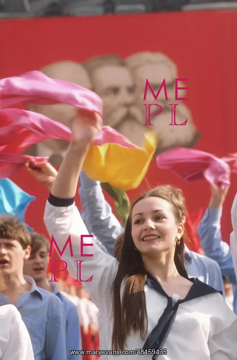: May Day demonstration in Moscow, 1986 : May Day demonstration in Moscow, 1986