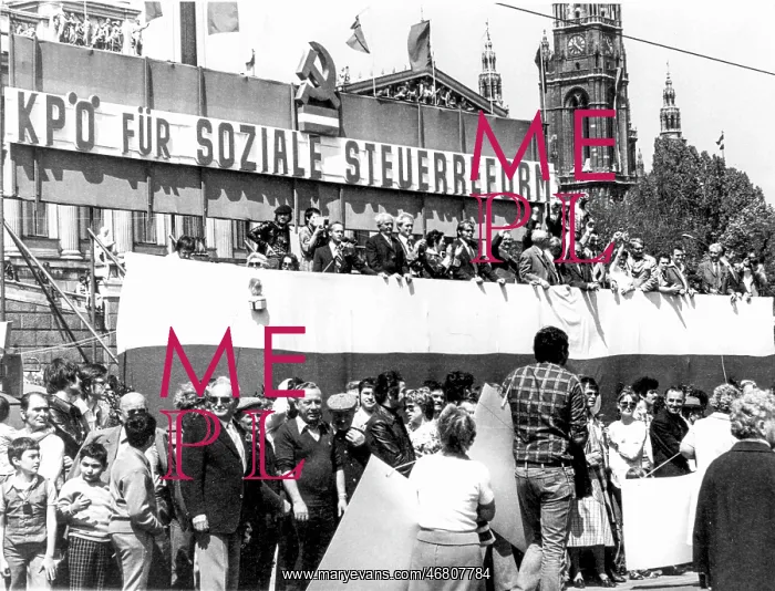 : May day march of Communist Party of Austria 1977 : May day march of Communist Party of Austria 1977