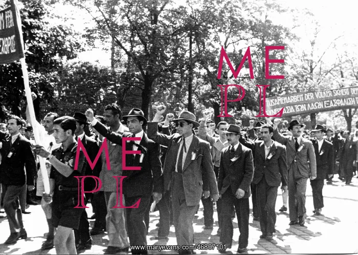 : May day march of Communist Party of Austria : May day march of Communist Party of Austria