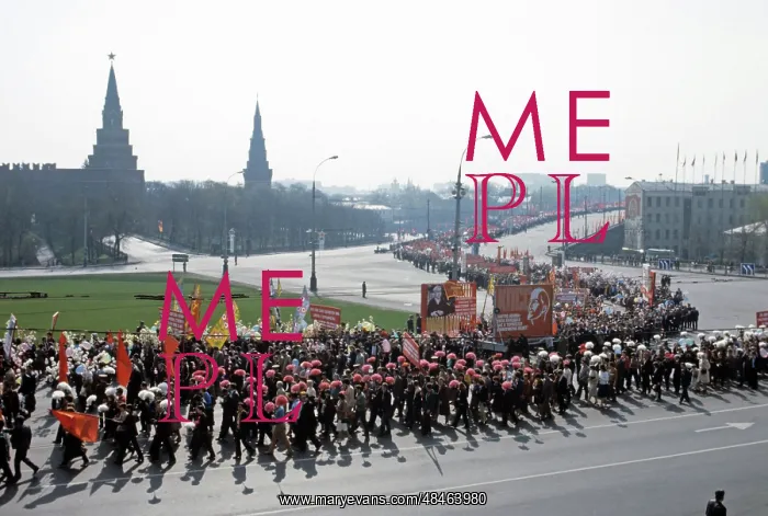 : May Day parade in Moscow, 1984 : May Day parade in Moscow, 1984