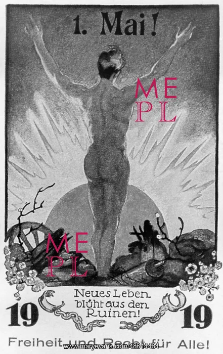 : May post card from the year 1919 : May post card from the year 1919