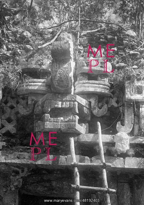 : Maya ruins in Labna, 1924 : Maya ruins in Labna, 1924