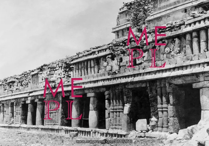: Maya temple in Mexico, 1933 : Maya temple in Mexico, 1933
