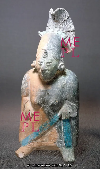 : Mayan Art. mesoamerican civilizations, maya civilization, sculpture, figure with headdress : Mayan Art. mesoamerican civilizations, maya civilization, sculpture, figure with headdress
