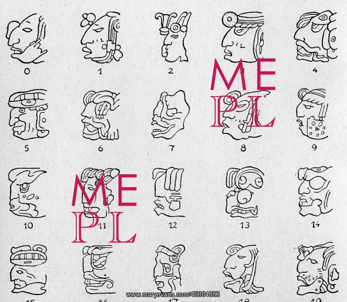 : Mayan hieroglyphics : Mayan hieroglyphics
