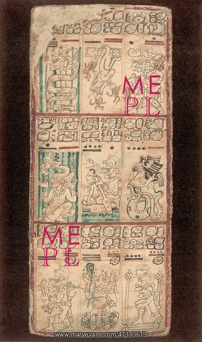 : MAYAN MANUSCRIPT : MAYAN MANUSCRIPT