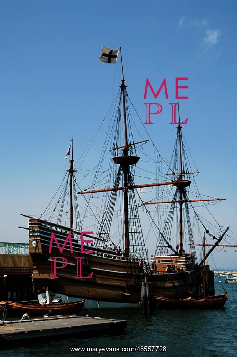 : Mayflower II (replica) at State Pier. Plymouth. Massachusett : Mayflower II (replica) at State Pier. Plymouth. Massachusett