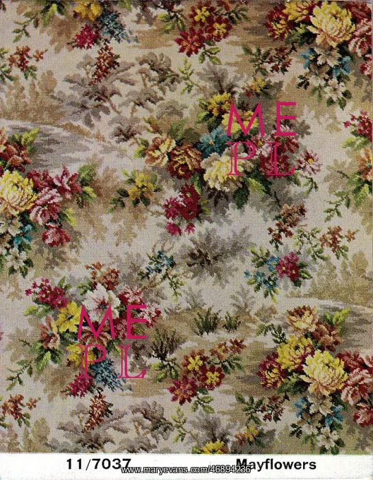 : Mayflowers carpet sample for Axminster Broadloom carpets : Mayflowers carpet sample for Axminster Broadloom carpets