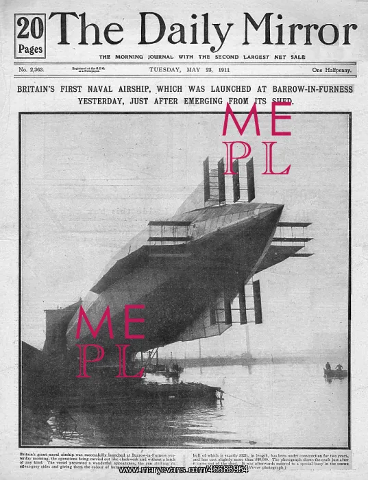 : Mayfly HMA No.1, Britain's first naval airship : Mayfly HMA No.1, Britain's first naval airship