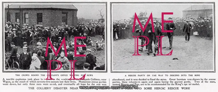 : Maypole Colliery disaster 1908 : Maypole Colliery disaster 1908