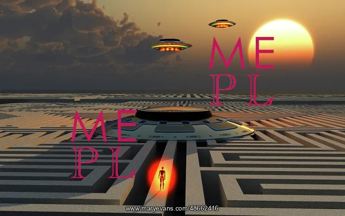 : A maze complex used as a flying saucer base : A maze complex used as a flying saucer base