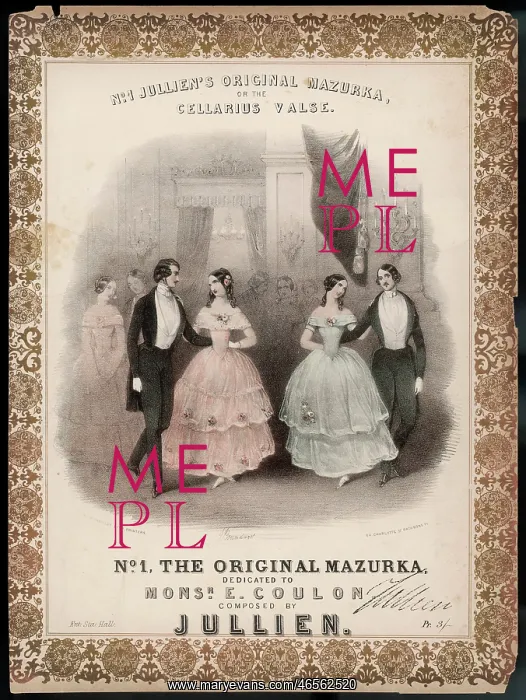  : MAZURKA. Two couples dance the mazurka to music by Jullien