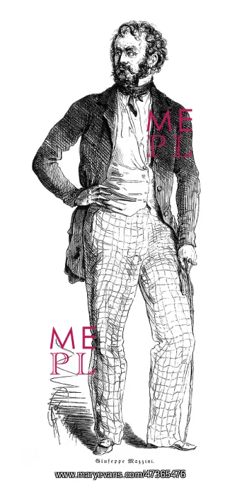 : MAZZINI. GIUSEPPE MAZZINI (1805 - 1872), Italian statesman : MAZZINI. GIUSEPPE MAZZINI (1805 - 1872), Italian statesman