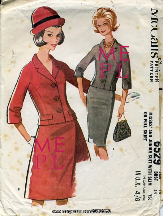 : McCalls pattern for ladies suits : McCalls pattern for ladies suits
